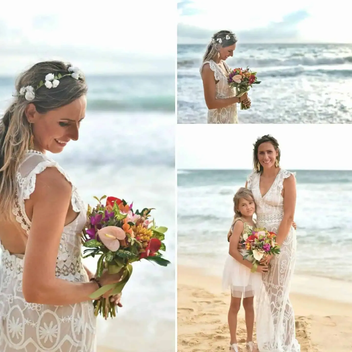 Tropical bridal bouquet with orchid and tropical foliage, Phuket, by Wedding Flowers Phuket