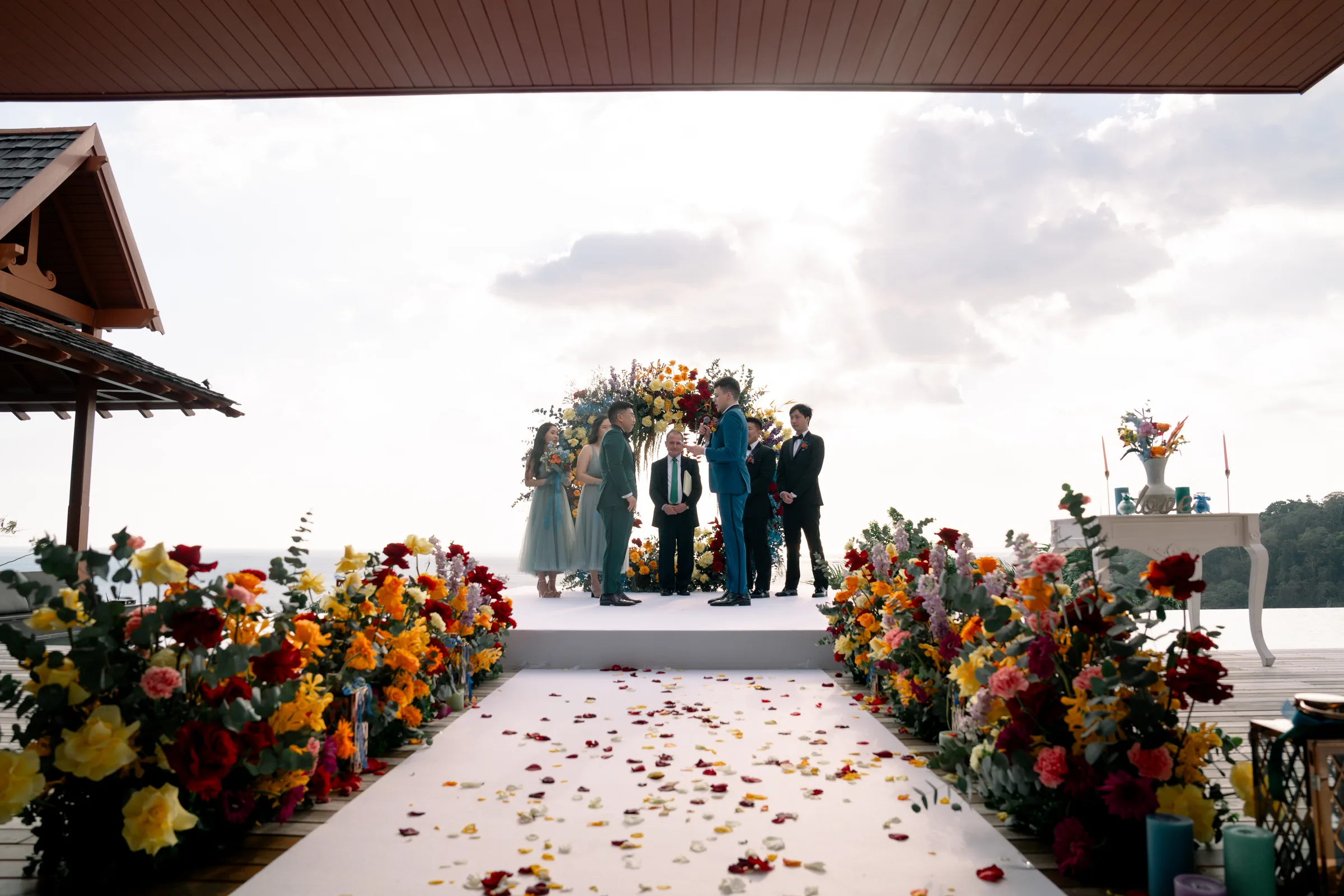 Michael & Wei — Villa Santisuk, February 2024 — Phuket wedding florals by Supparin