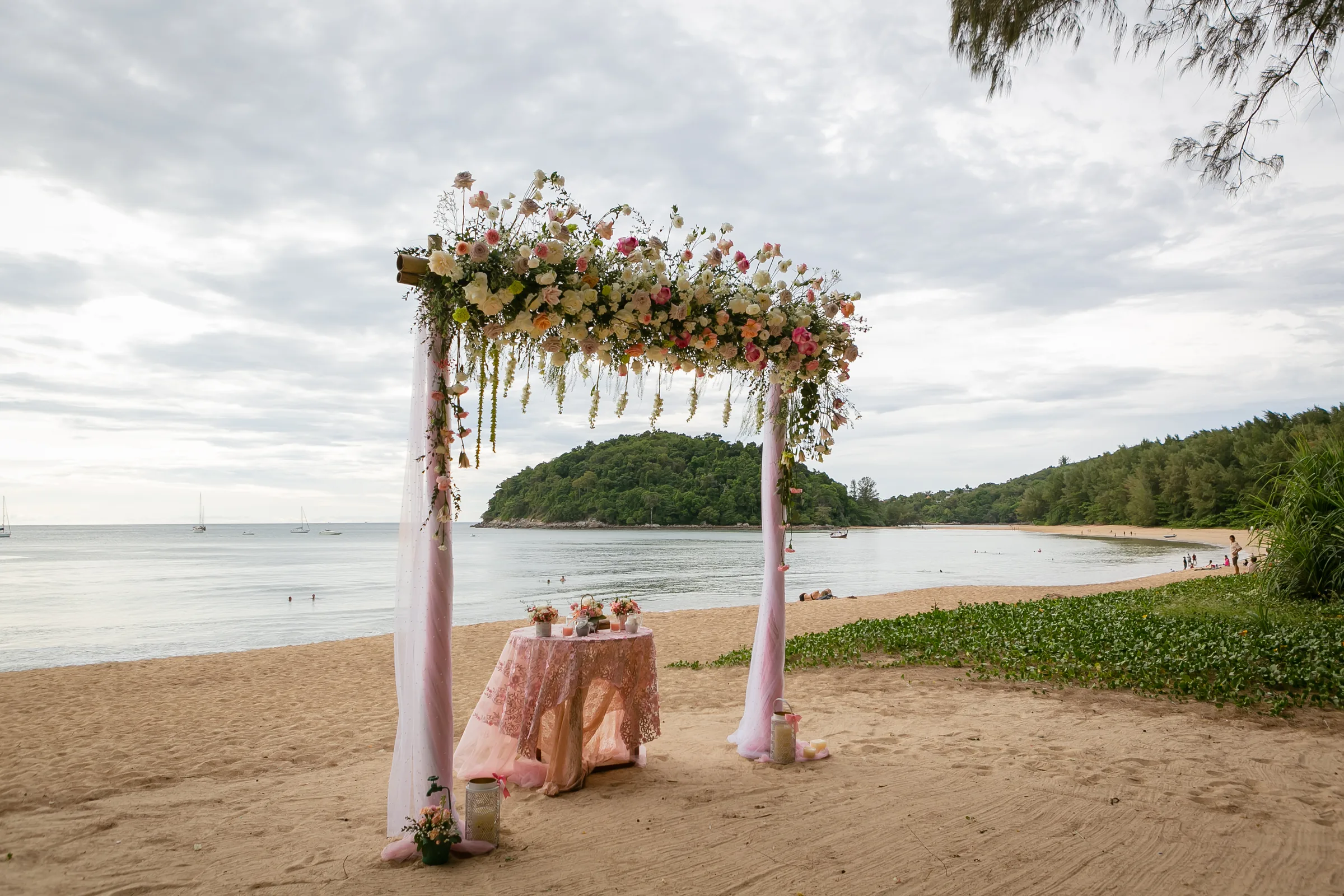 Michelle & Ciro — Layan Beach, December 2024 — Phuket wedding florals by Supparin