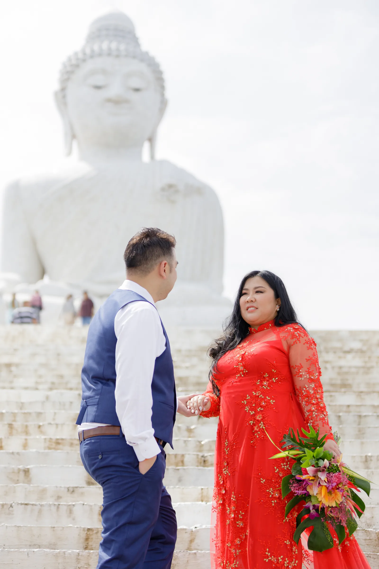 Alan & Thuy — Wat Doi Thep Nimitr · Thai Monks Blessing, October 2022